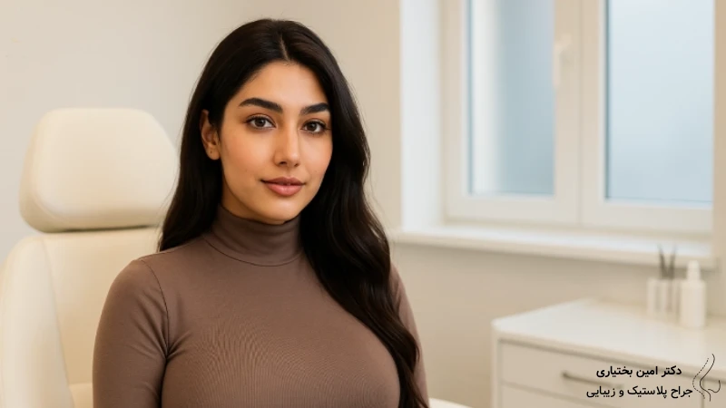 مشاوره و بررسی فرم سینه قبل از جراحی توسط دکتر بختیاری (1)