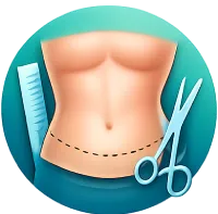 آیکن ابدومینوپلاستی